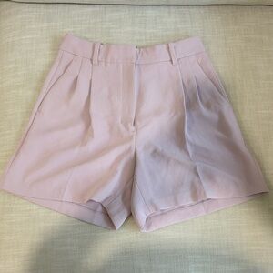 Aritzia Lilac Pleated Shorts